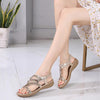 Bohemian sandals comfortable small wedge with flat sandals women