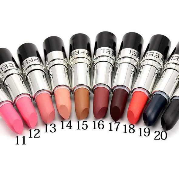 20 Colors Lip Nude Bright Stick Vampire Black Purple Lipstick Exaggerated Color Makeup Comestic