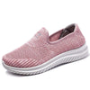 Female flying mesh sports shoes, hollow breathable walking shoes