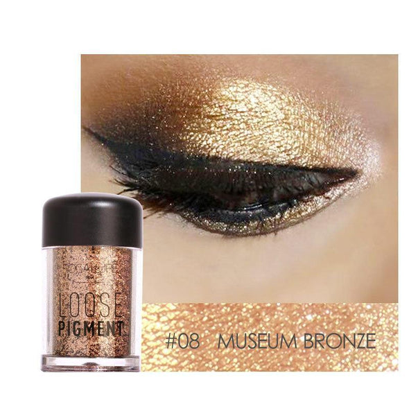 FOCALLURE Pearl Loose Eyeshadow Metallic Highlight Shimmer Pigment Powder Eye Shadow Eyes Makeup Cosmetic