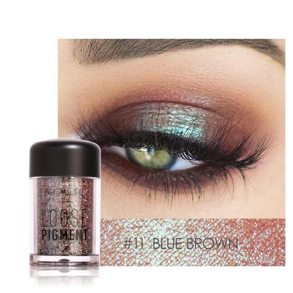 FOCALLURE Pearl Loose Eyeshadow Metallic Highlight Shimmer Pigment Powder Eye Shadow Eyes Makeup Cosmetic