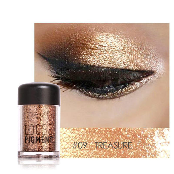 FOCALLURE Pearl Loose Eyeshadow Metallic Highlight Shimmer Pigment Powder Eye Shadow Eyes Makeup Cosmetic