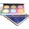 FOCALLURE 6 Colos Chameleon Eye Shadow Highlighter Palette Shimmer Makeup Brighten Highlight