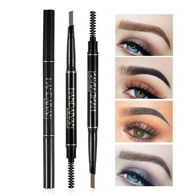 5 Colors Double Head Eyebrow Pencil Eyebrow Brush Eyebrow Pen Makeup Long-Lasting Waterproof