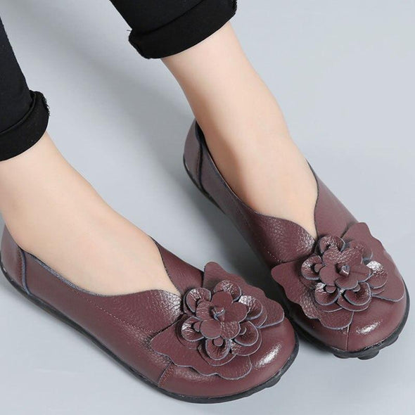 Designer Women Loafers Genuine Leather Women Shoes Ladies Moccasins Women Casual Shoes