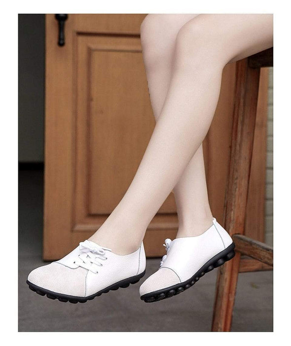 Fashion Comfort Genuine Leather Flat Shoes Woman Slip On Female Green Emerald Shoes