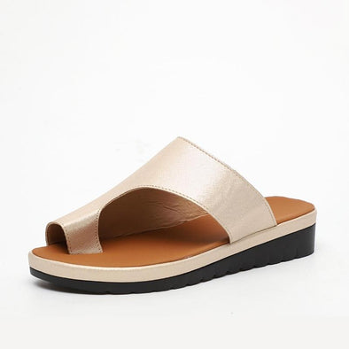 2019 Women Comfy Plain Shoes Flat Platform Ladies Casual Flip-flops Correction Sandals
