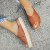 2019 Female Plus-size New Comfortable Flat Bottom Thick Hollow Outside Wear Slippers